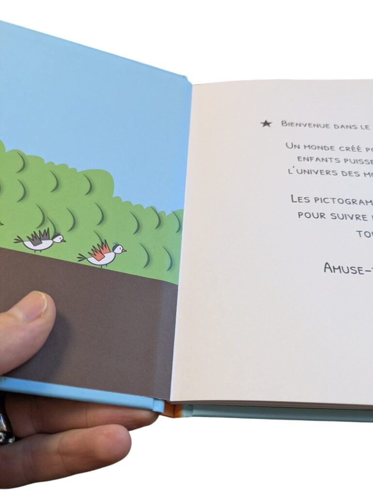 Pages de garde livre relié