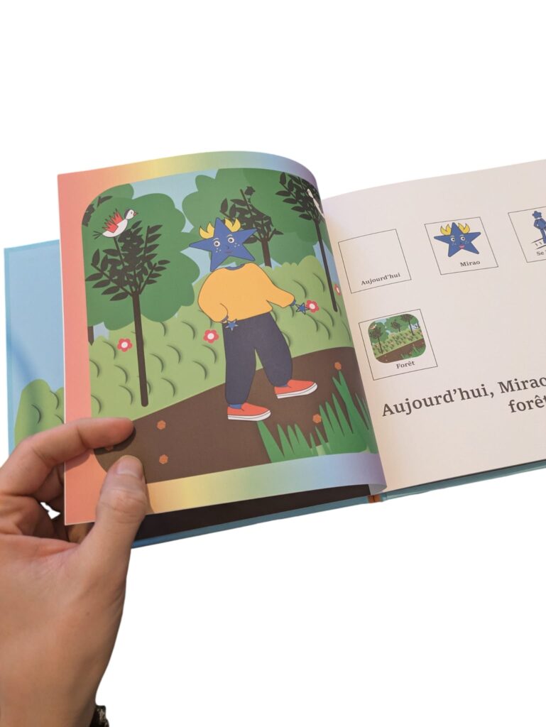 Couverture dur livre enfants imprimeur