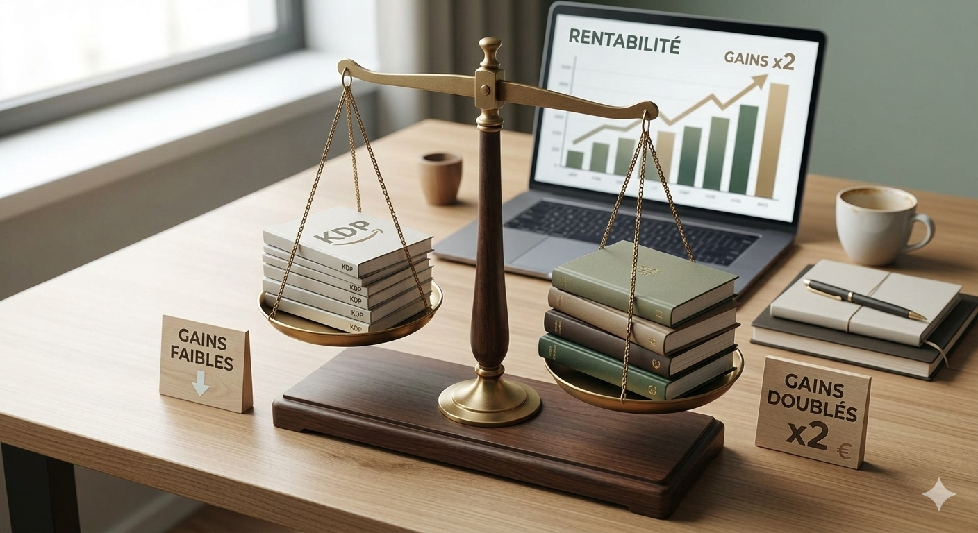 comparatif rentabilité amazon-kdp-imprimeur